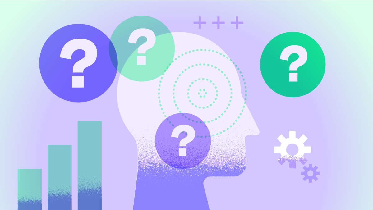 Head with questions