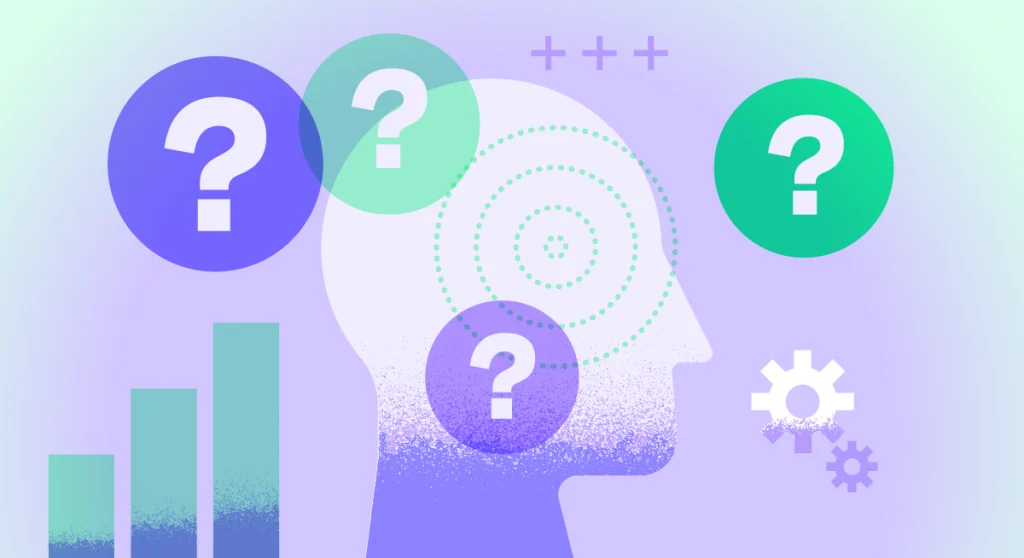 Head with questions