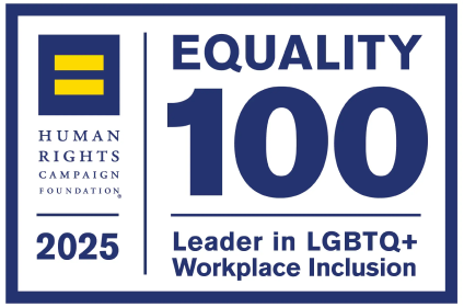 Human Rights Campaign Equality 100 Leader in LGBTQ+ Workplace Inclusion