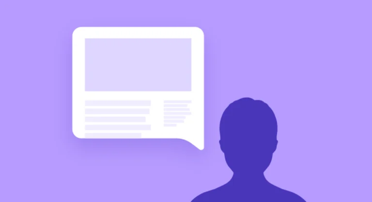 The silhouette of a man with a thought bubble